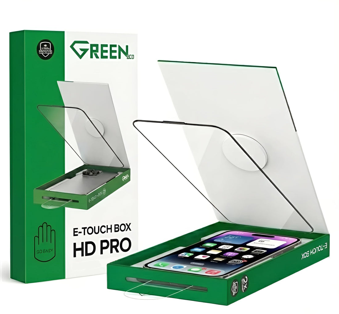 Nopatia Glass Screen Protector Compatible with iPhone 15 Pro 6.1-Inch E-Touchbox Pro Model, Auto Installation Kit, 9H Hardness HD Tempered Glass, Anti-Fingerprint, Bubble Free