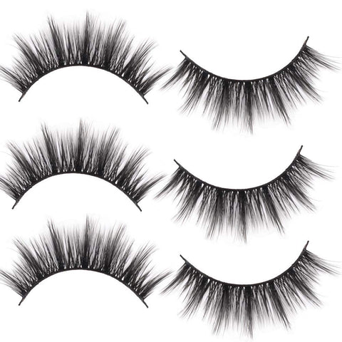 False Eyelashes 5 Pairs Cat Eye Faux Mink Lashes Natural Looking Reusable Easy to Apply and No Glue Needed Waterproof Fake Eyelash Extension for Women.(8017: 11-16MM), 1 Fl Oz (Pack of 1)