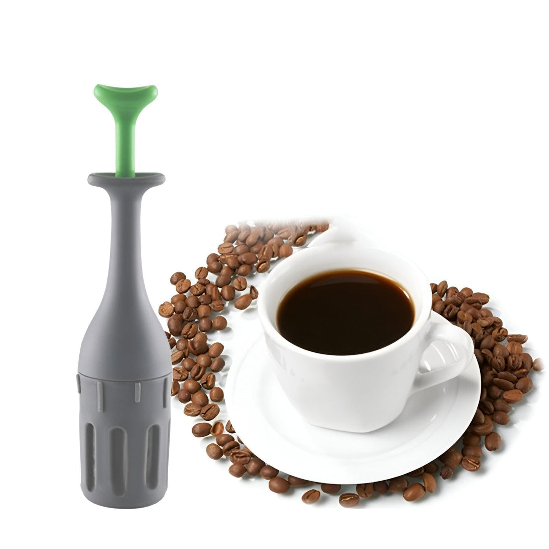 French Press - Stylish Small Plunger with Fine Filter for Brewing Exquisite Coffee and Herbal Infusions, Easy to Use and Clean, One Essential Piece