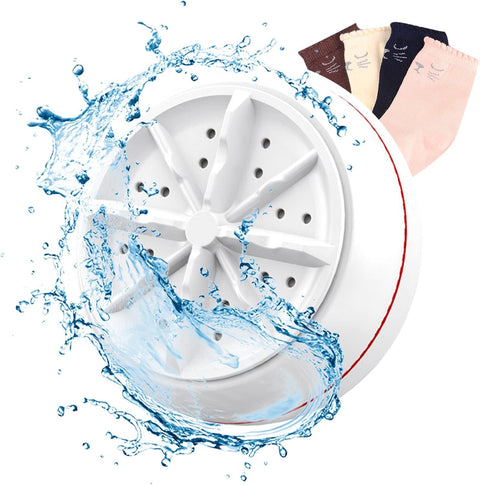 Rana Store Mini Washing Machine Portable Washing Machine with USB Turbine Motor for Home Work Travel College Room RV Apartment White Top Load 1kg