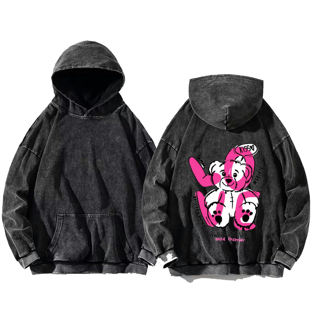 Awesome Vibes hoodie washed