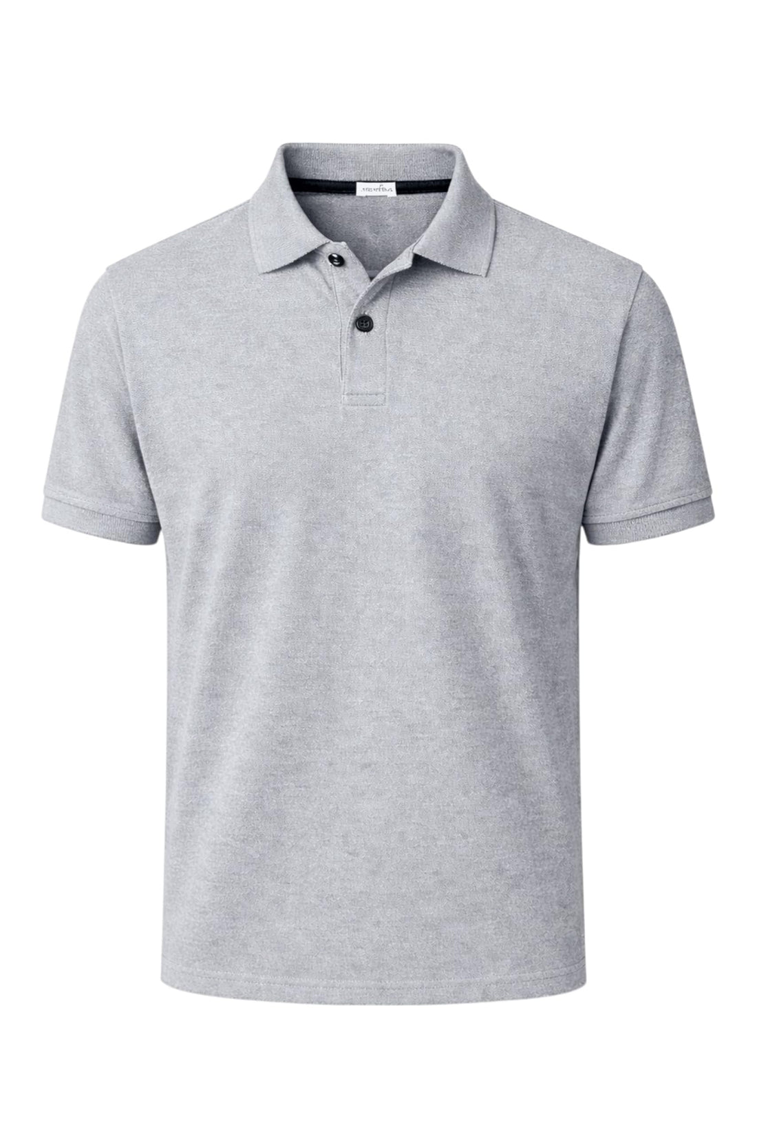 Romba Men's Summer Button Down Collar Polo Shirt – Cotton Blend Fabric (50% Cotton, 30% Polyester, 20% Elasticity) Soft and Comfortable – Casual and Athletic Fit for Outdoor Work