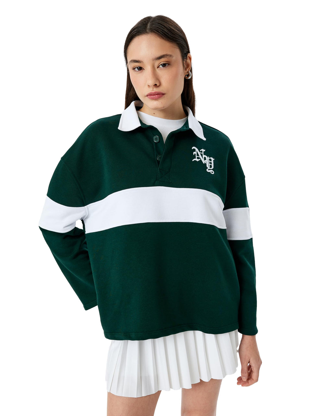 KOTON womens Oversized Sweatshirt Sweatshirt