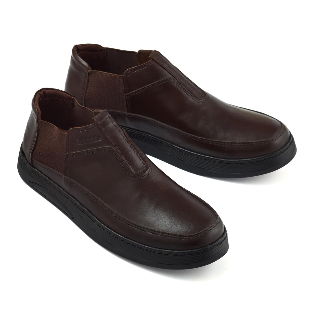 Men's Leather Half Boot – Premium Natural Leather, Lace-Up Ankle Design, Casual to Semi-Formal Style.
