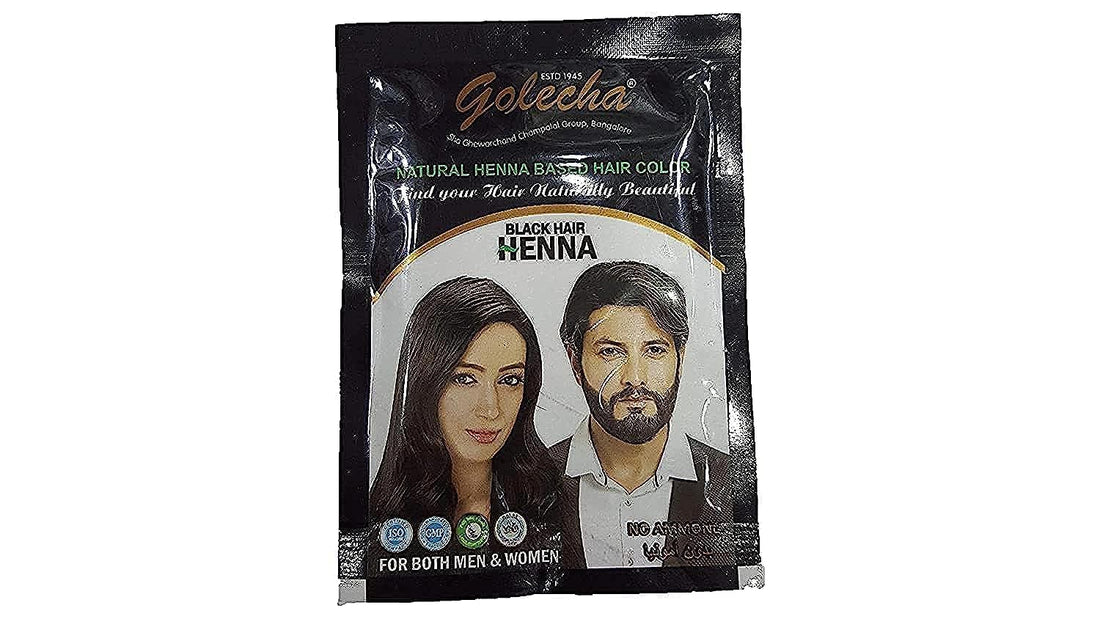 Henna hair golecha Black -