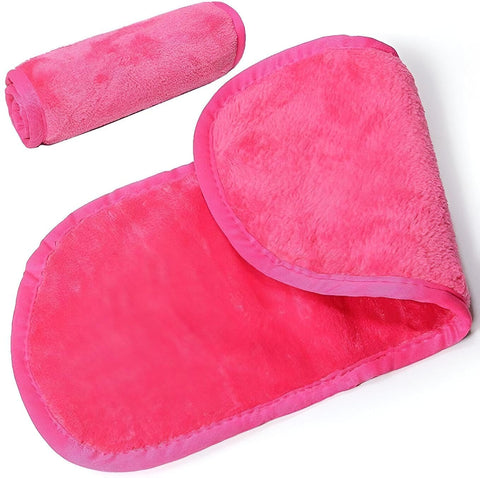 Skincare Cloth - Soft Microfiber Facial Cleansing Towel Perfect for Removing Makeup, Washable Eco Friendly Design for Sustained Use, Gentle Fabric Helps Support Clear Healthy Complexion (red)