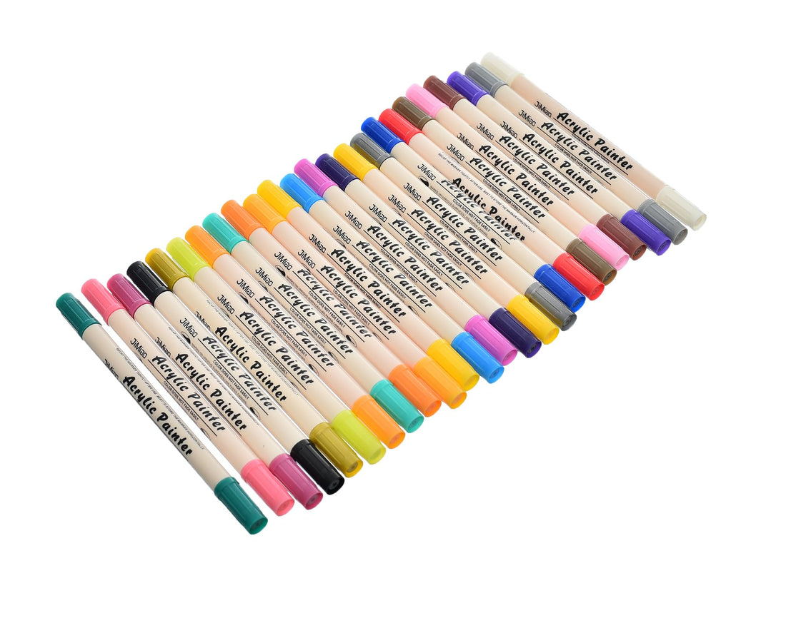 JM-8806 High Qualty Acrylic Paint Pack of 24 Pens WaterProof, For Artist, Student - Multi Color
