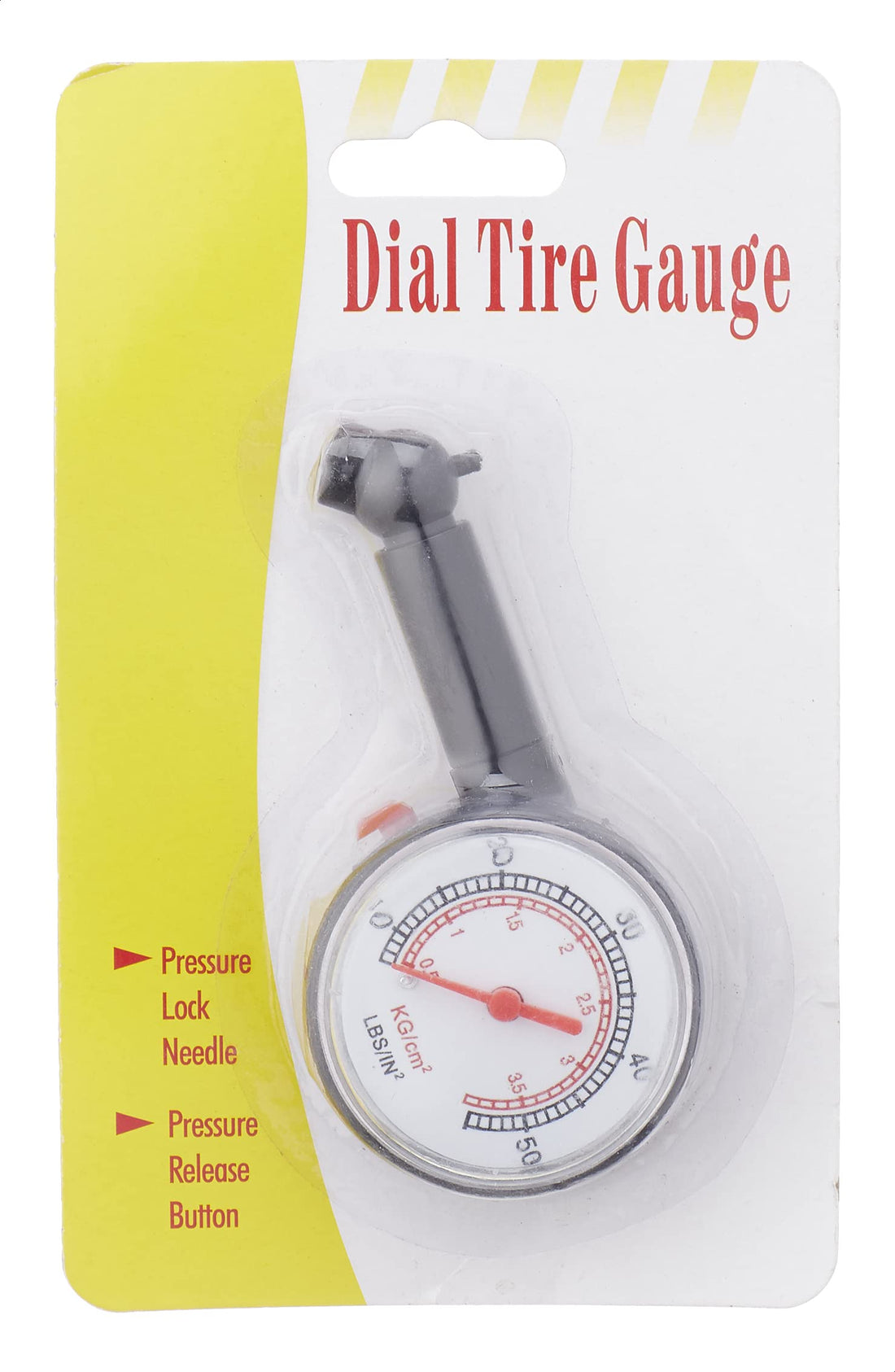 Tire Gauge Heavy Duty Air Pressure With Flexible Hose