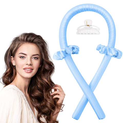 IENIN Heatless Curls Headband, Heatless Curling Hair Curler No Heat Hair Rollers to Sleep in Curl Ribbon Overnight Heatless Curling Rod Headband for Women Holiday Gift