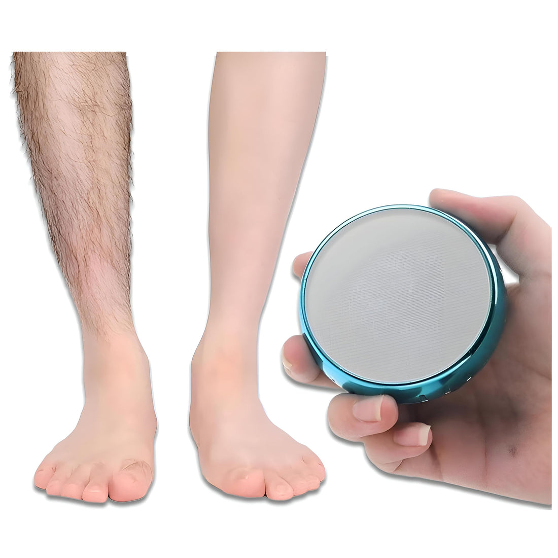 Epilator - Experience the Perfect Solution for Painless Double Sided Hair Removal for Men and Women, Remove Dead Skin and Hair from Arms, Legs and Body Easily! (1 Pack)