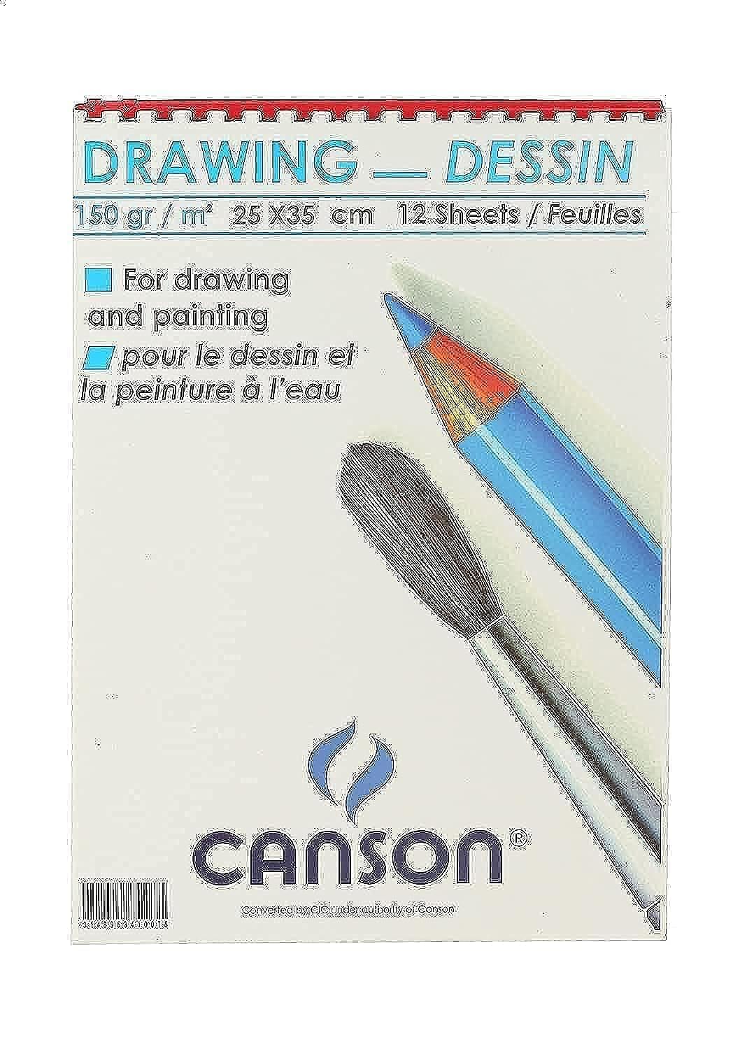 Canson sketchbook 12 sheets 150gsm / 25x35 b4 / white