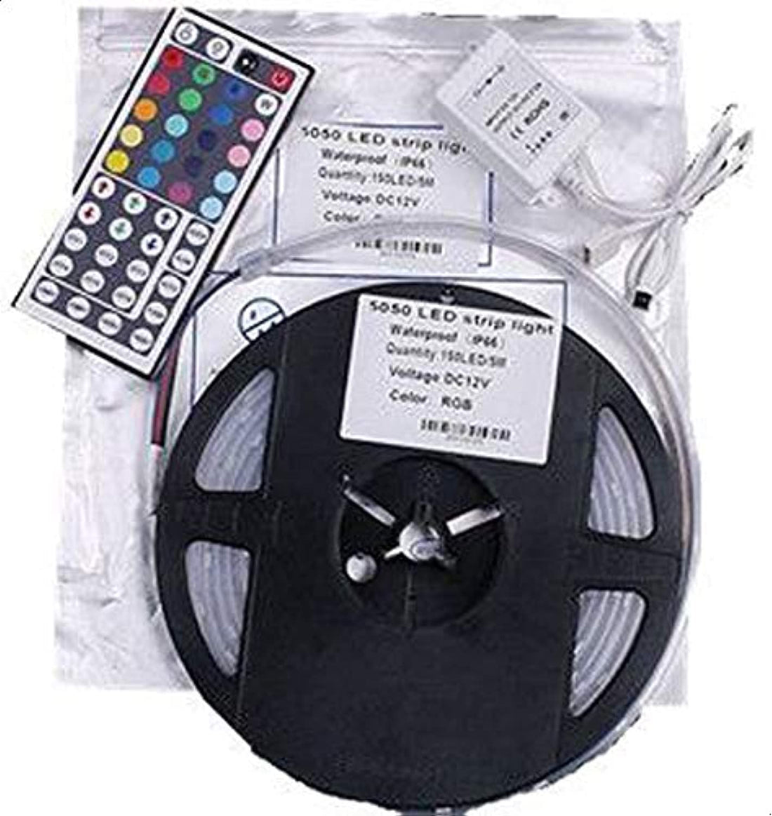 Heaven IP66 Waterproof 5050 5M 150 SMD RGB LED Strip Light 44 Keys Remote Controller GH4704