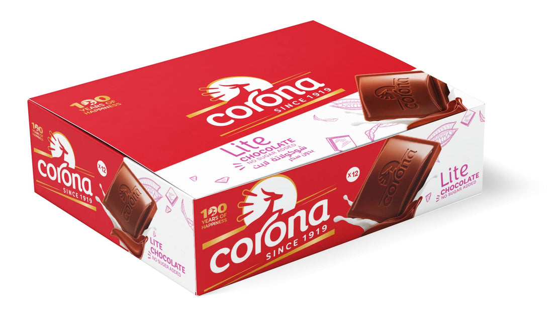 Corona Lite Chocolate Bar, 35 gm - 12 Pieces