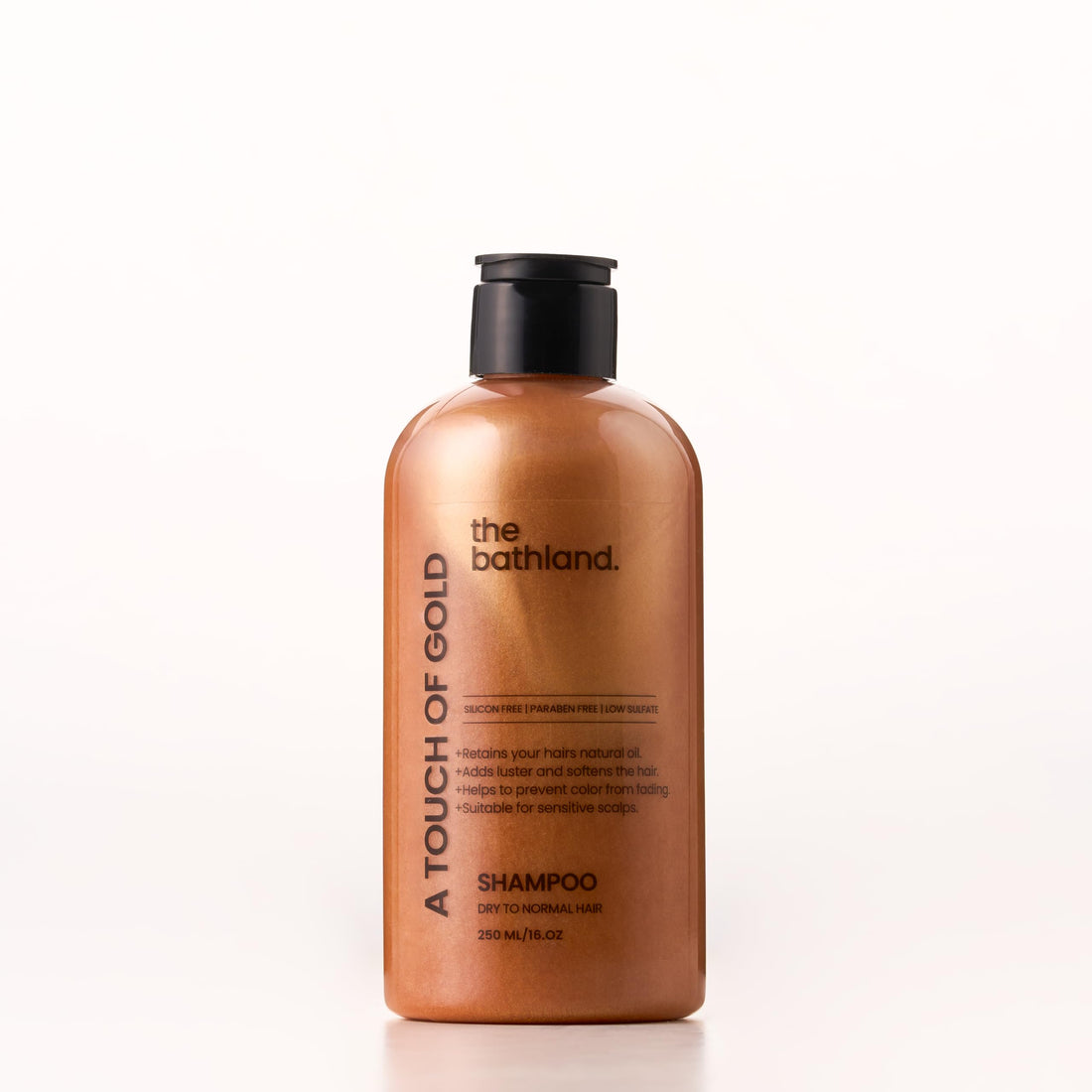 The Bath Land - Low Sulfate Touch Of Gold Shampoo -Unisex -250 Ml