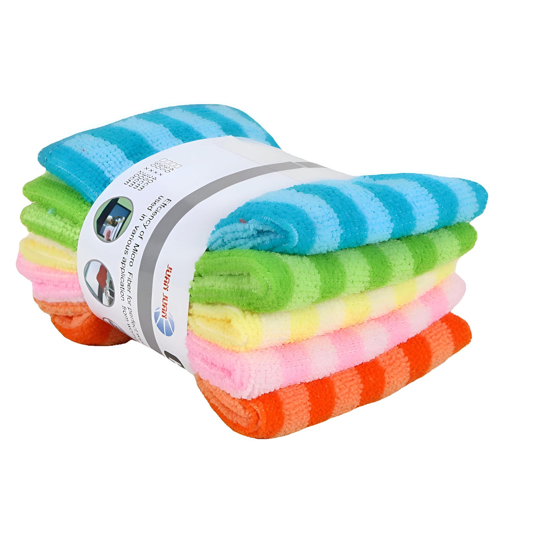 Towel Cleaning-Heavy Duty Microfiber Cleaning Towel For Deep Cleaning at Home, Office, Car, Outdoor Environments, Offers Long Lasting Absorption And Easy Maintenance (Set of 5)