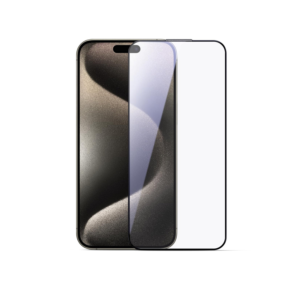 Joyroom JR-MLG0276 2.5D HD Dustproof Tempered Glass Screen Protector for iPhone 15/16 – Black Frame, Anti-Fingerprint, High Transparency & Drop Protection - Clear