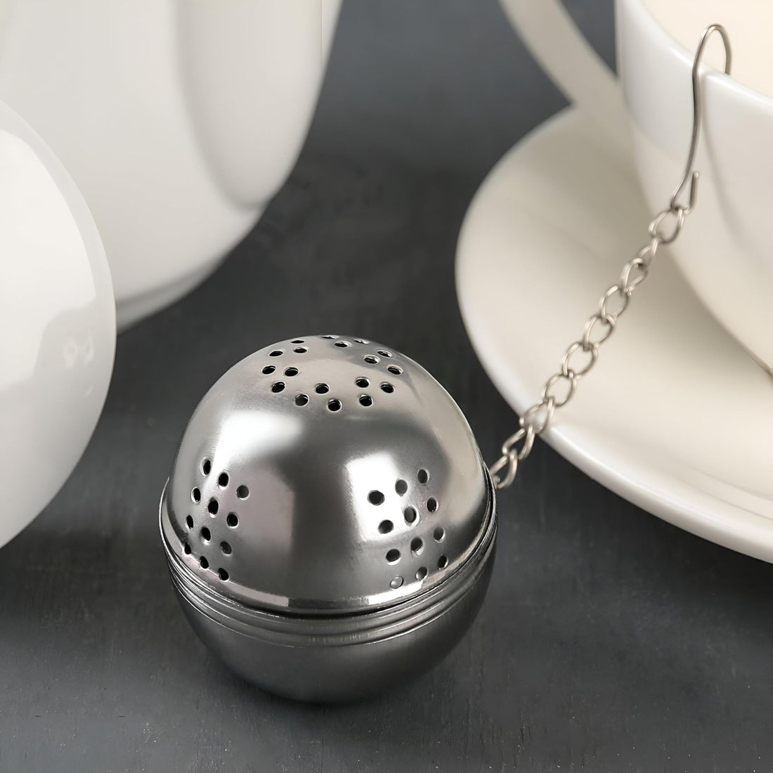 Ball Tea Infuser, Mesh Filter, Stainless Steel Teapot Strainer (1 Strainer)
