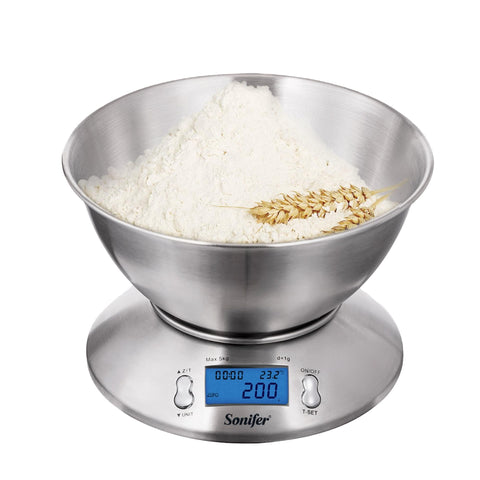 Sonifer SF-1926 Electronic Kitchen Scale 1kg 5kg 10kg 0.1g 1g Digital Electric Kitchen Scale SF 400
