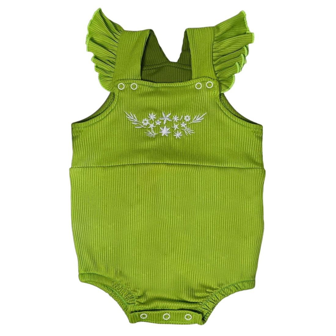 Baby Shoora Girls Sleeveless Bodysuit Embroidered Shapes Bodysuit