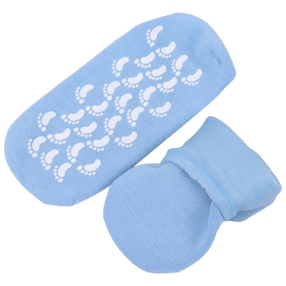 Skin Care Whitening Gel Socks and Gloves Set, Moisturizing Gel Socks, Gel Gloves, Gel Socks for Foot and Hand Therapy, Spa Socks for Dry Heels and Cracked Hands (Licken)