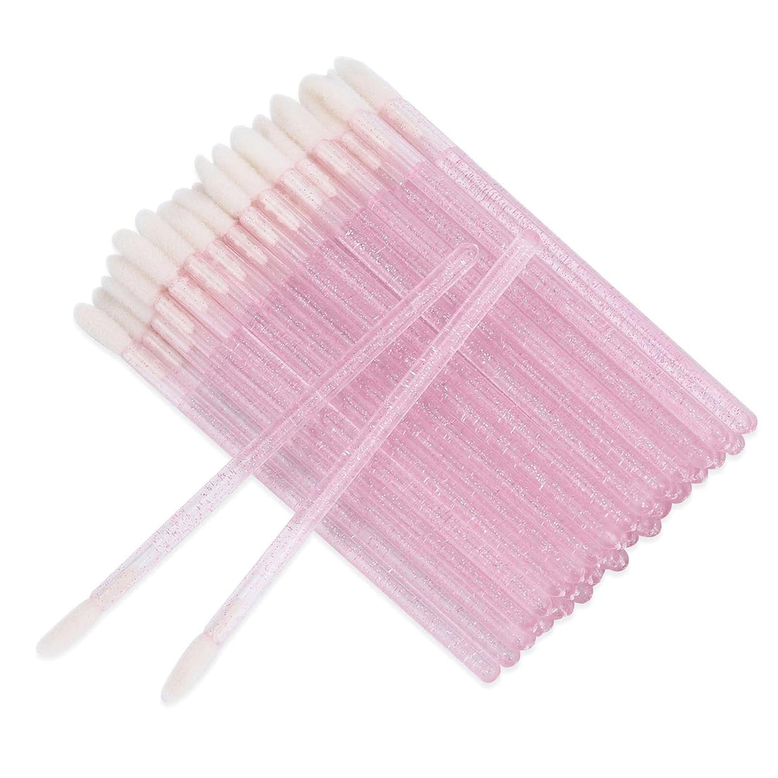 50 Pieces Lip Brush Lint Free Applicators Crystal Lipstick Disposable Applicators Lip Wands Lip Gloss Brushes -,multicolor