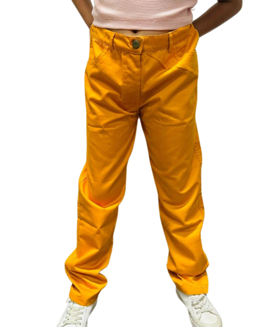 Jodi Mini | Gabardine Skinny Pants | Orange Trio | Sutitable for Girls