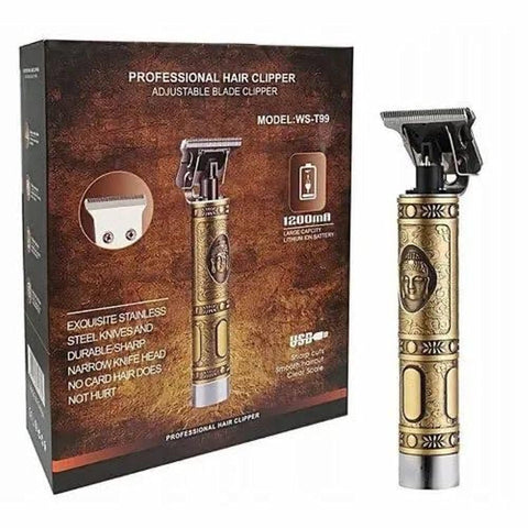 Ws-t99 professional hair clipper and beard trimmer- gold
