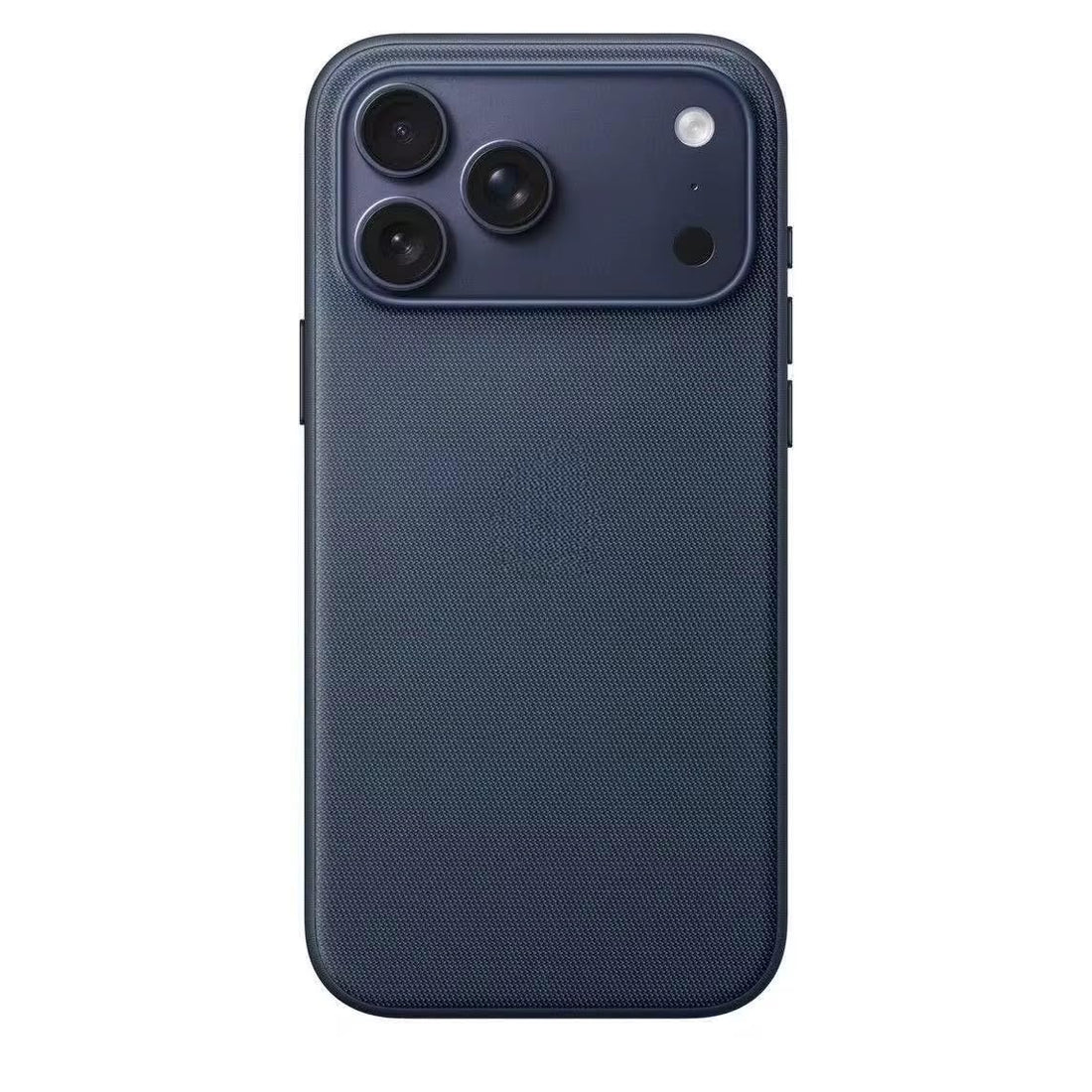 Luxury Woven Fabric Phone Case, IC Shockproof Slim Protective Cover with Raised Camera & Screen Protection, Anti-Slip, Scratch Resistant iphone 17 pro max (Dark blue)