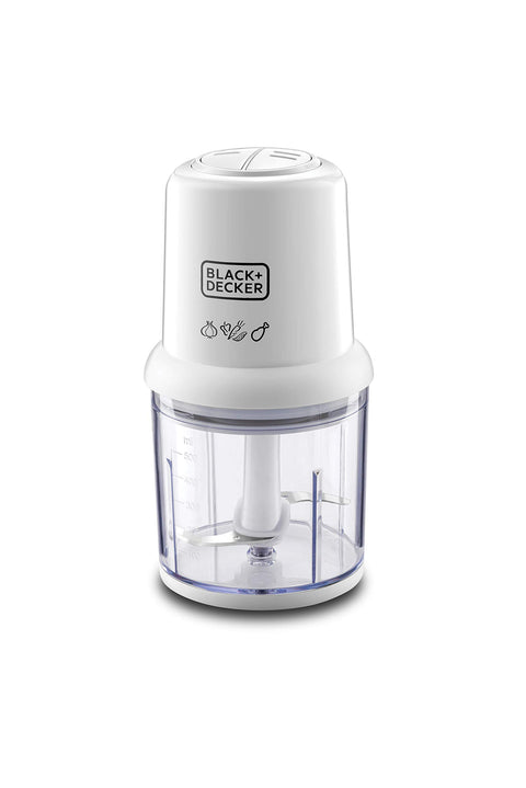 Black+decker 300w 500ml 2 speed certical chopper for chopping, mincing & pureeing, white - sc310-b5, International warranty