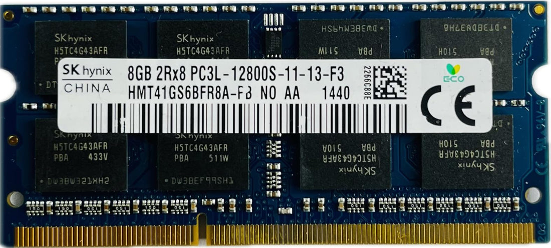 8GB 2Rx8 PC3L-12800S-11-11-F3 HMT41gs6bfr8a-PB NO AA | DDR3 PC3L 1600MHz SODIMM | Laptop RAM | Memory Module