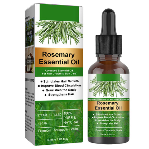 Hair Growth Oil | Natural Rosemary Oils for Hair,Hydrating Non-Greasy Hair Growth Oil for All Hair Types, Natural Organic Rosemary Oil for Shiny Healthy Hair