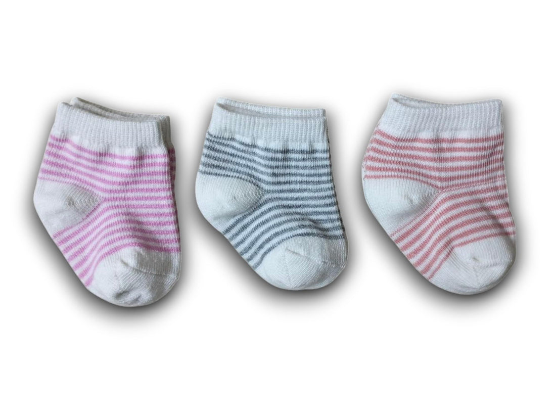 Baby Socks – Newborn – 0-3 Months – Unique Pack of 3 Socks
