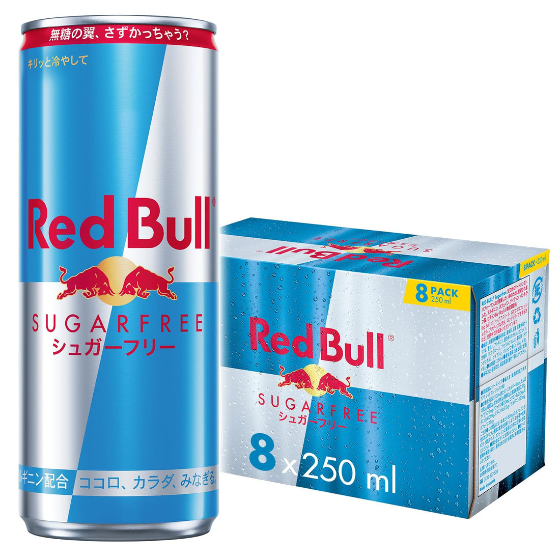 (Amazon.co.jp Exclusive) Red Bull Energy Drink, Sugar Free, 8.5 fl oz (250 ml) x 8 Bottles