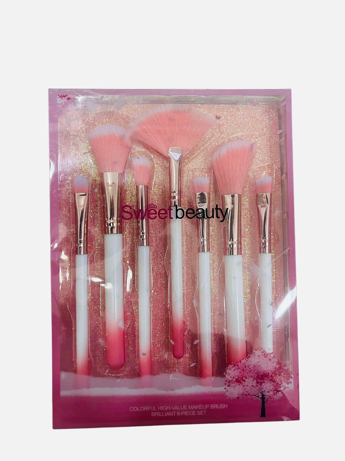 Makeup Brush Set 7Pcs/Set Soft Hair Blush Brushes Lip Brush Eyebrow Eye Shadow Full Set Cosmetics Pink