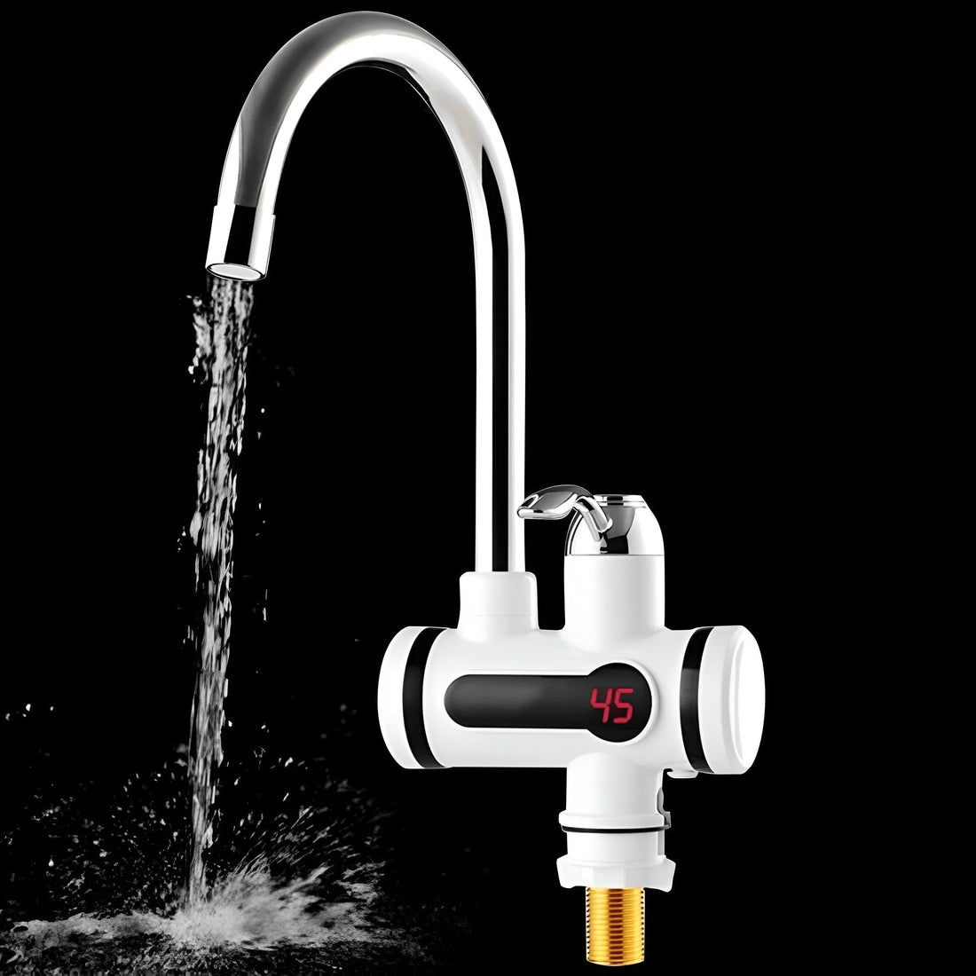 Instant Hot Water Heater Faucet - Electric Faucet 360 Degree Rotation for Fast Heating and Simple Setup, Perfect for Kitchens and Bathrooms with Modern LED Features
