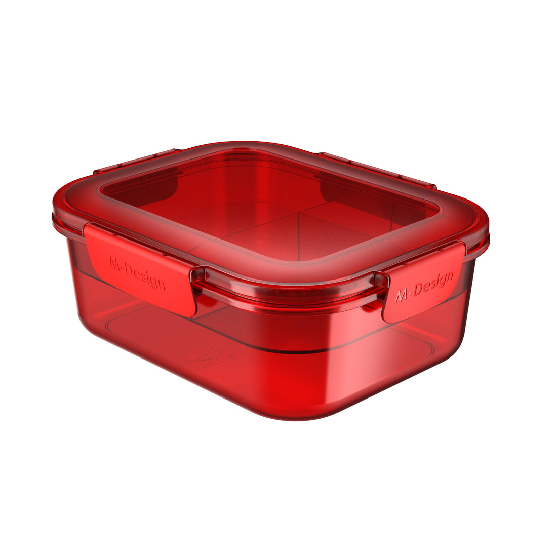M-Design Fresco™ Lunch Box 2.1L - 2025 Exclusive - BPA Free, Microwave Safe, Dishwasher Safe, Food Safe, Stackable - Candy Red