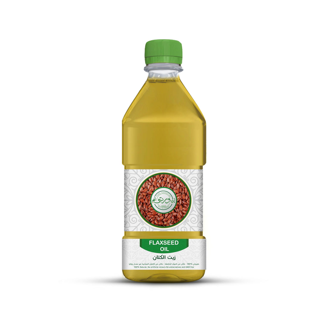Purity- بيورتي - Flaxseed Oil, 100% Pure & Natural, Cold-Pressed, Nutrient-Rich Oil for Cooking, Skin, and Hair, 1 Liter