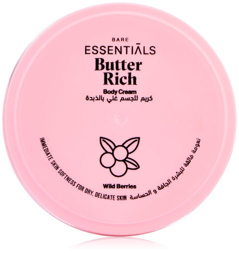Essentials Butter Rich Body Cream - Wild Berries 125ML