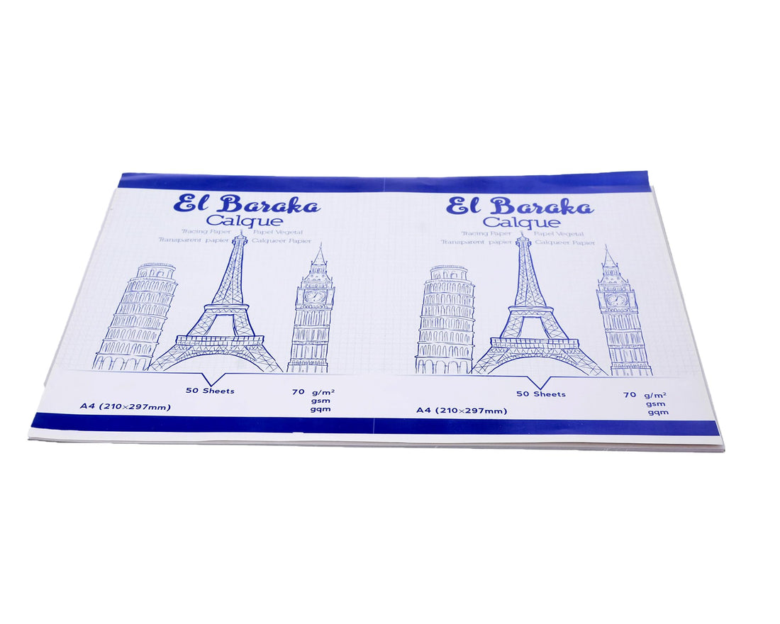 A3 Sketchbook, 70 Gsm, 50 Sheets, Kalk Paper.