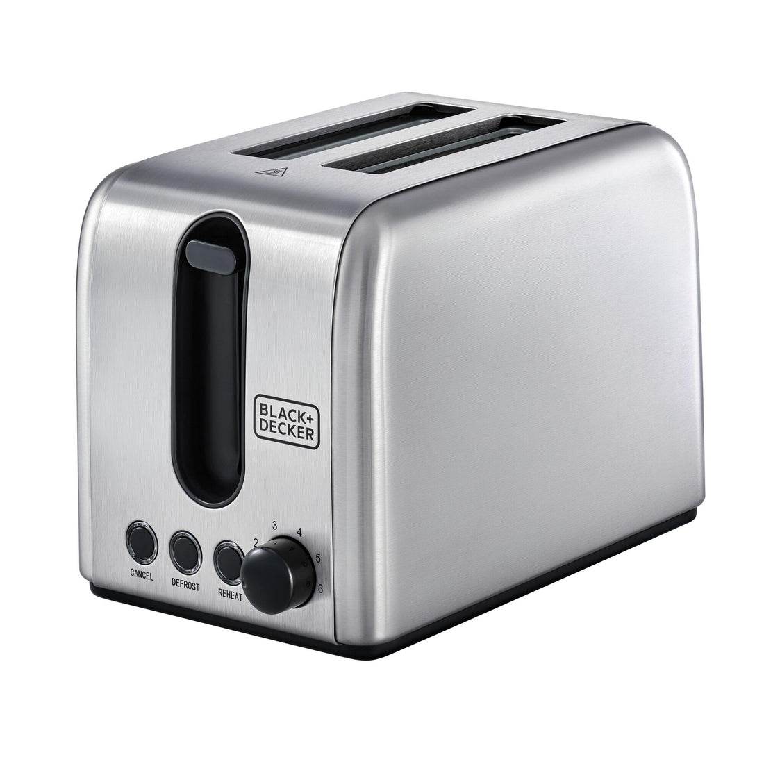 Black & Decker 1050W 2-Slice Stainless Steel Toaster, Silver/Black