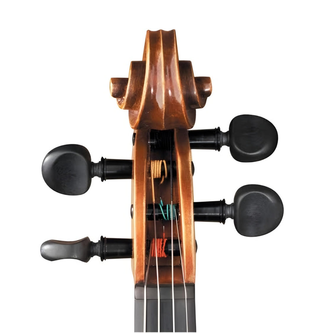 Wooden Violin Tuning Pegs Violin Machine Heads Fiddle Violin Tuners Violin Key Set of 4 String Winders Replacement Repair Spare Part Accessories for Full Size 4/4 Violin - 4 Pcs