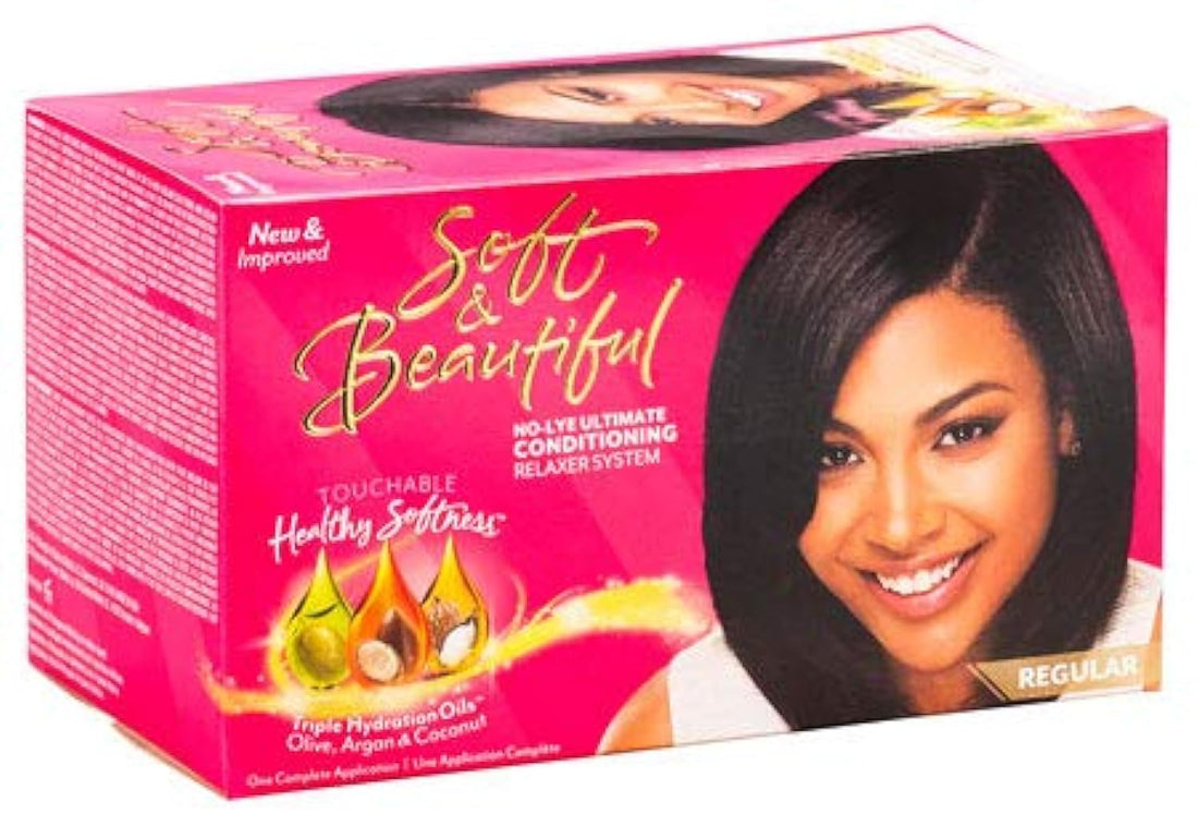 Soft & Beautiful Regular No-Lye Ultimate Conditioning Relaxer System Kit
