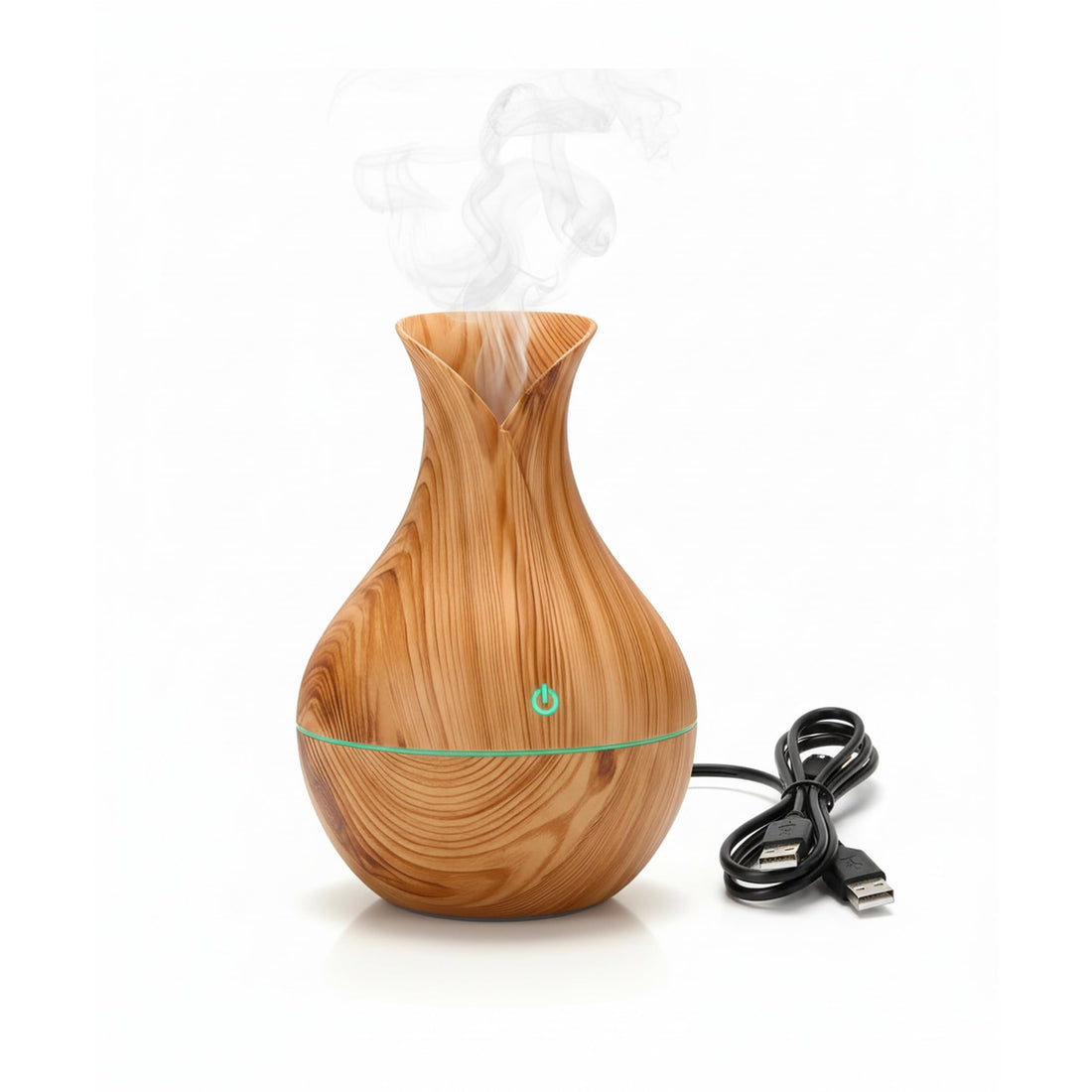 USB Aroma Diffuser, 200ml USB Humidifier Aroma Diffuser with Changing LED Light, Quiet Operation, Ultrasonic Humidifier for Office, Bedroom, 15x10cm