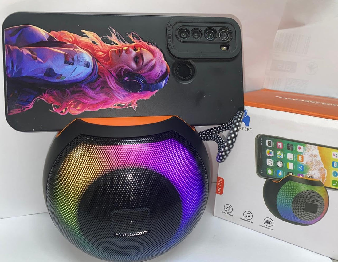 Generic HR-P70 Wireless Portable Bluetooth Speaker, Black