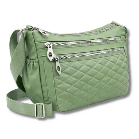 AYSLE 1630 Women’s Waterproof Shoulder & Crossbody Bag | Medium Size with 4 Zipper Compartments & 2 Side Pockets | Adjustable Strap | 14 Colors Available | 19×28×13 CM