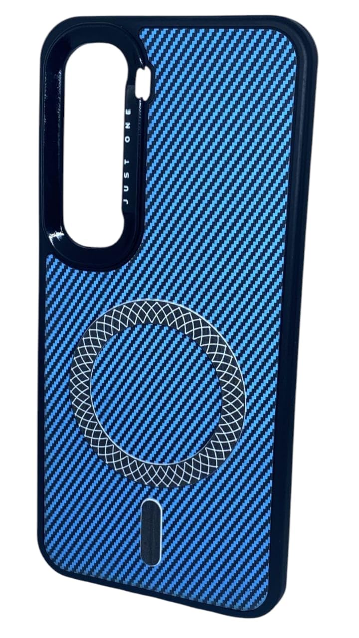 3mara sto re Case Compatible with Infinix Hot 60 Pro PLUS Carboni Youth Striped Design New High Quality Material (Baby Blue)