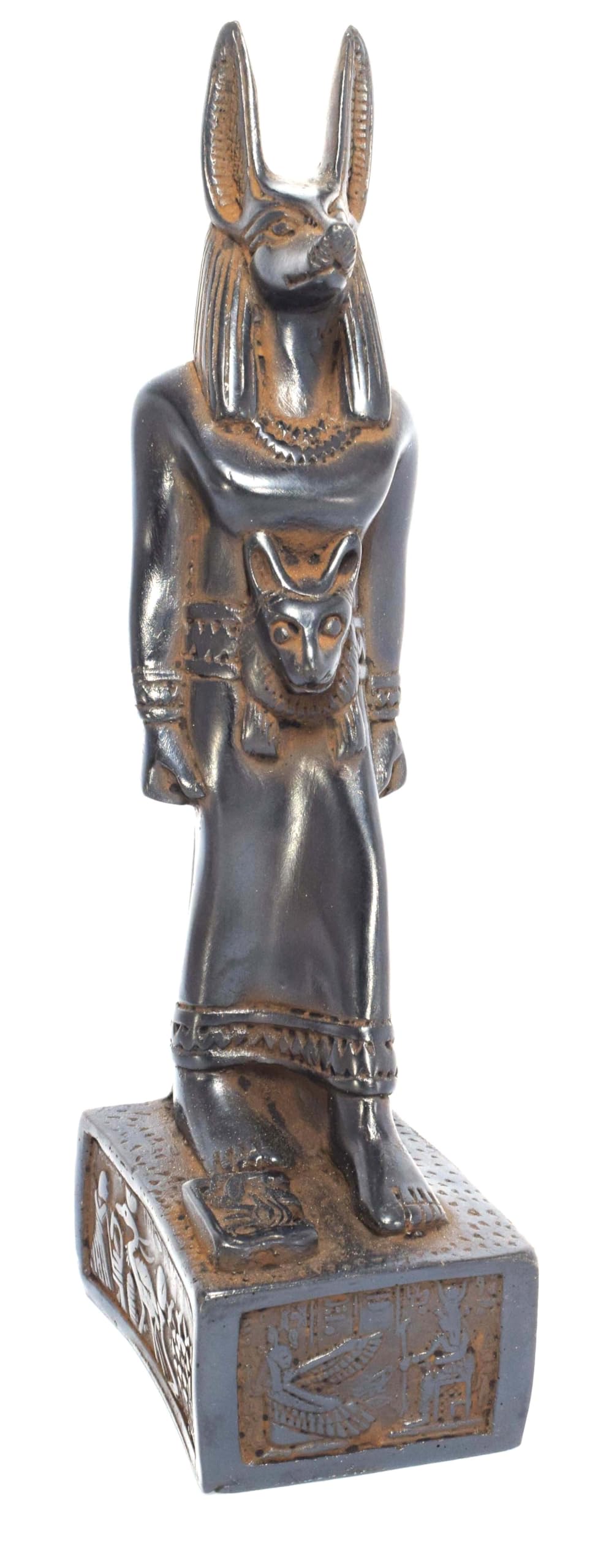 immatgar pharaonic Statue ancient Egyptian souvenirs gifts for women and men Home Décor Sculpture Pharaohs (Anubis - Darck - 20 CM Height)