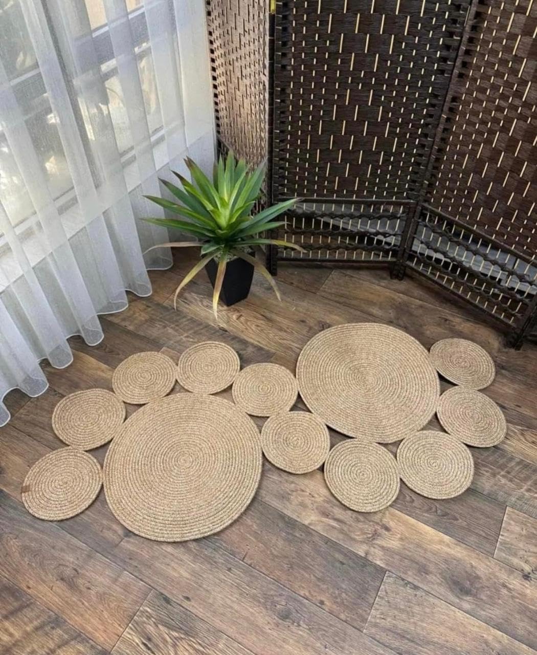 Elegant Woven Floor Mat,(125×55×1),from woven it
