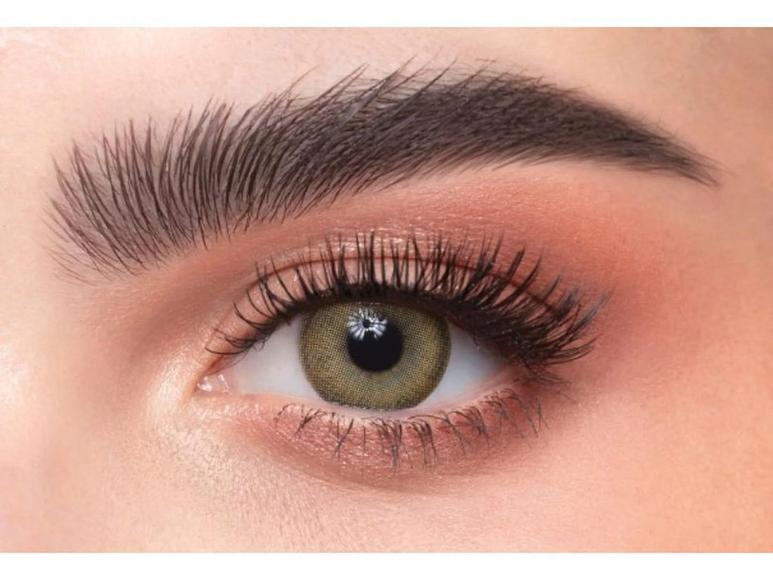 Happy Vision Unisex Stylish Comfortable Fit Clear Vision Contact Lenses Perfect for Daily Wear - Olive color, Power: 0 from Dahab