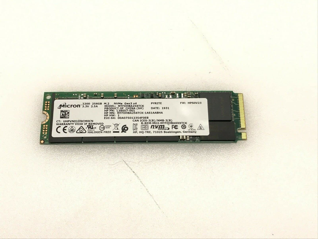 Micron 256GB PCIe NVMe M.2 2280 SSD Internal Solid State Drive MTFDHBA256TCK OEM Package